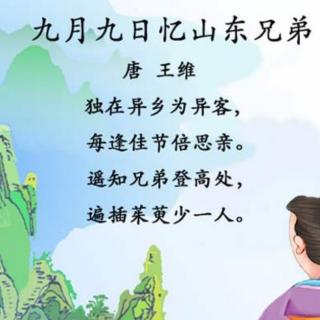 《九月九日忆山东兄弟》王维