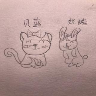 小猫贝蓝🐈和小兔妮蛙🐰系列（优优编的）1.迷路了