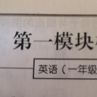 第一模块听力题