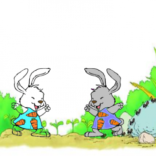 儿童故事《白兔和灰兔》