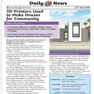 daily news 3D printer