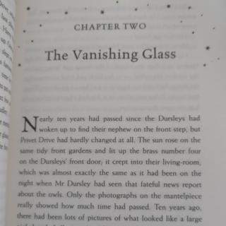 Chapter 2 The Vanishing Glass