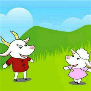 七彩路宝宝班小兔和小羊