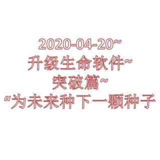 2020-04-20~升级生命软件~突破篇~“为未来种下一颗种子