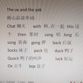 The ox and the yak