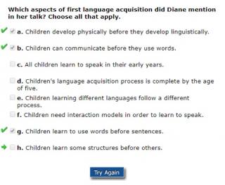 First language acquisition