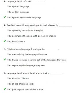 Second language acquisition