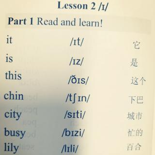 单词拼读 Lesson2