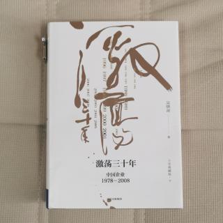 《激荡三十年》吴晓波“2001入世与出局7”