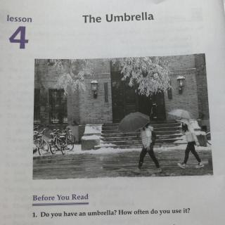 雪儿读U1L4-The Umbrella 210词《中学生百科2》