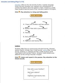 Intonation and Linking