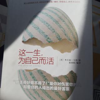 《这一生为自己而活》|22.快乐是最好的投资