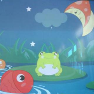 兰若教育睡前故事分享《青蛙跳到月亮上》