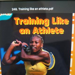 Training Like an Athlete