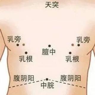 小儿推拿--胸腹部乳旁