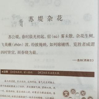 陆川53 苏堤杂花 诵读