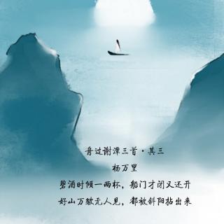 好山万皱无人见，都被斜阳拈出来｜在水