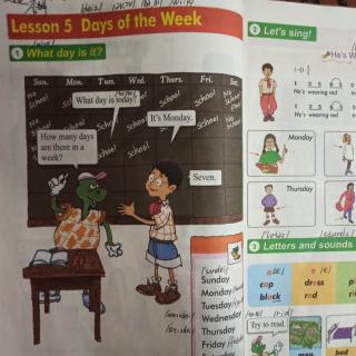Lesson5 Days of THE Week