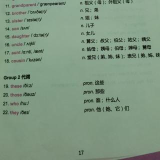 小升初unit3单词（Group12-18+Group2）+D3对话