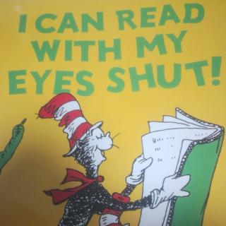 I CAN READ WITH MY EYES SHUT!