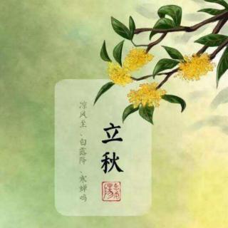 《我的二十四节气之立秋》文 萍子/诵 香妞