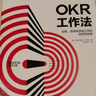 《OKR工作法》8/11    20-37页  袁瑞华