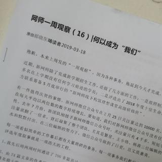 郝晓东《新网师一周观察》（16）