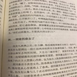 《曾国藩》第十六章     四     一别竟伤春去了