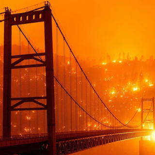 加州大火，天空犹如“末日”，网友调侃“我们搬到火星上了！”
