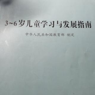 3～6岁儿童学习与发展指南～艺术