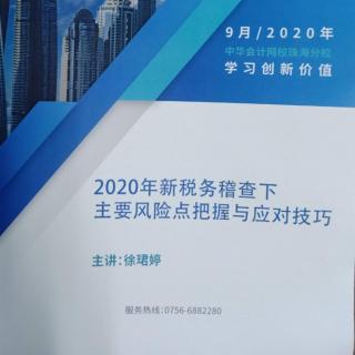 2020新税务稽查下主要风险点把握与应对技巧4