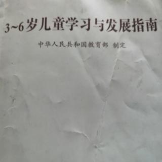 《3-6岁儿童学习与发展指南》