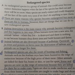 英文阅读《Engdangered Species》