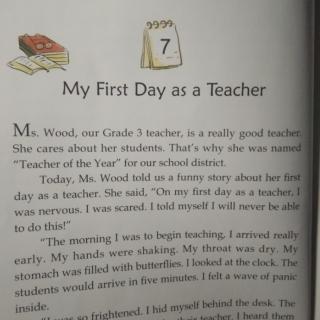 book 1－7 《My First Day as a Teacher》