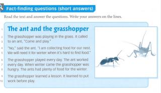 【澳洲一年级课文】6. 蚂蚁和蚱蜢