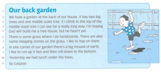 【澳洲一年级课文】9. Our back garden 我们的后院花园