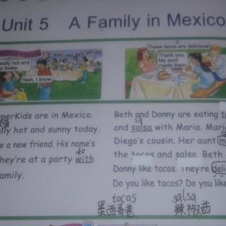Unit 5     A Family in mexicO
