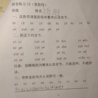 拼音练习13