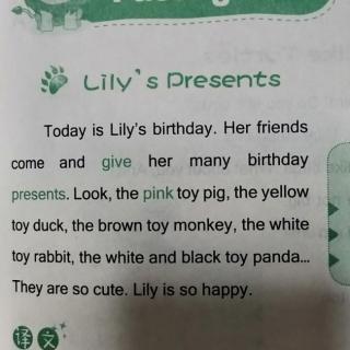 Lily’s presents