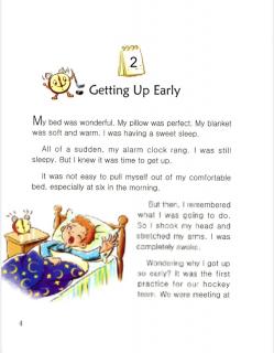 one story a day一天一个英文故事-11.2 Getting Up Early