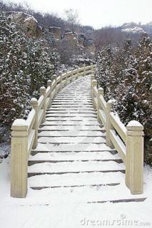 雪花已漫过台阶/冬日暖阳