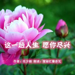 《这一趟人生 愿你我尽兴》作者：花夕颜 朗读：莹丽亿番洛瓦