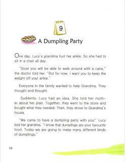 one story a day一天一个英文故事-11.9 A Dumpling Party