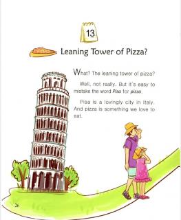 one story a day一天一个英文故事11.13 Leaning Tower of Pizza？🍕