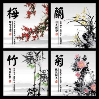 《梅兰竹菊》文章来源：网络