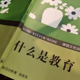 雅斯贝尔斯《什么是教育》13.陶冶过程