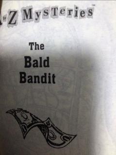 A to Z Mysteries The Bald Bandit Chapter9