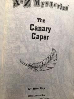 A to Z Mysteries The Canary Caper Chapter 1