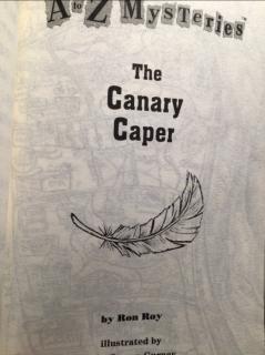 A to Z Mysteries The Canary Caper chapter 4