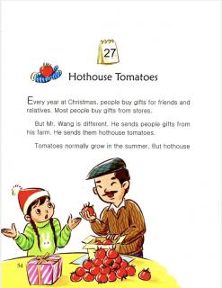 one story a day一天一个英文故事-11.27 Hothouse Tomatoes